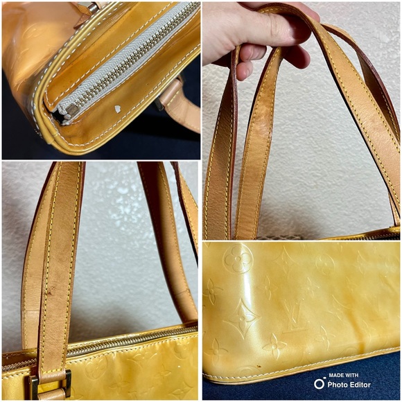 SOLD✨Louis Vuitton✨ Vernis Leather LV Monogram Houston Tote Bag EUC - Picture 16 of 17